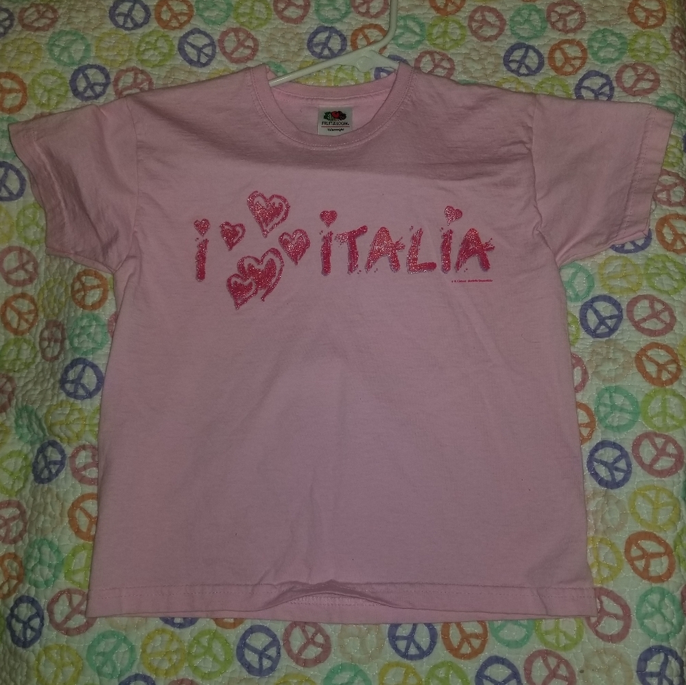 Girls 'I love Italia' tee